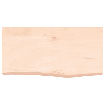 Ripiano a Parete 0x(2-6) cm Massello Rovere Non Trattato