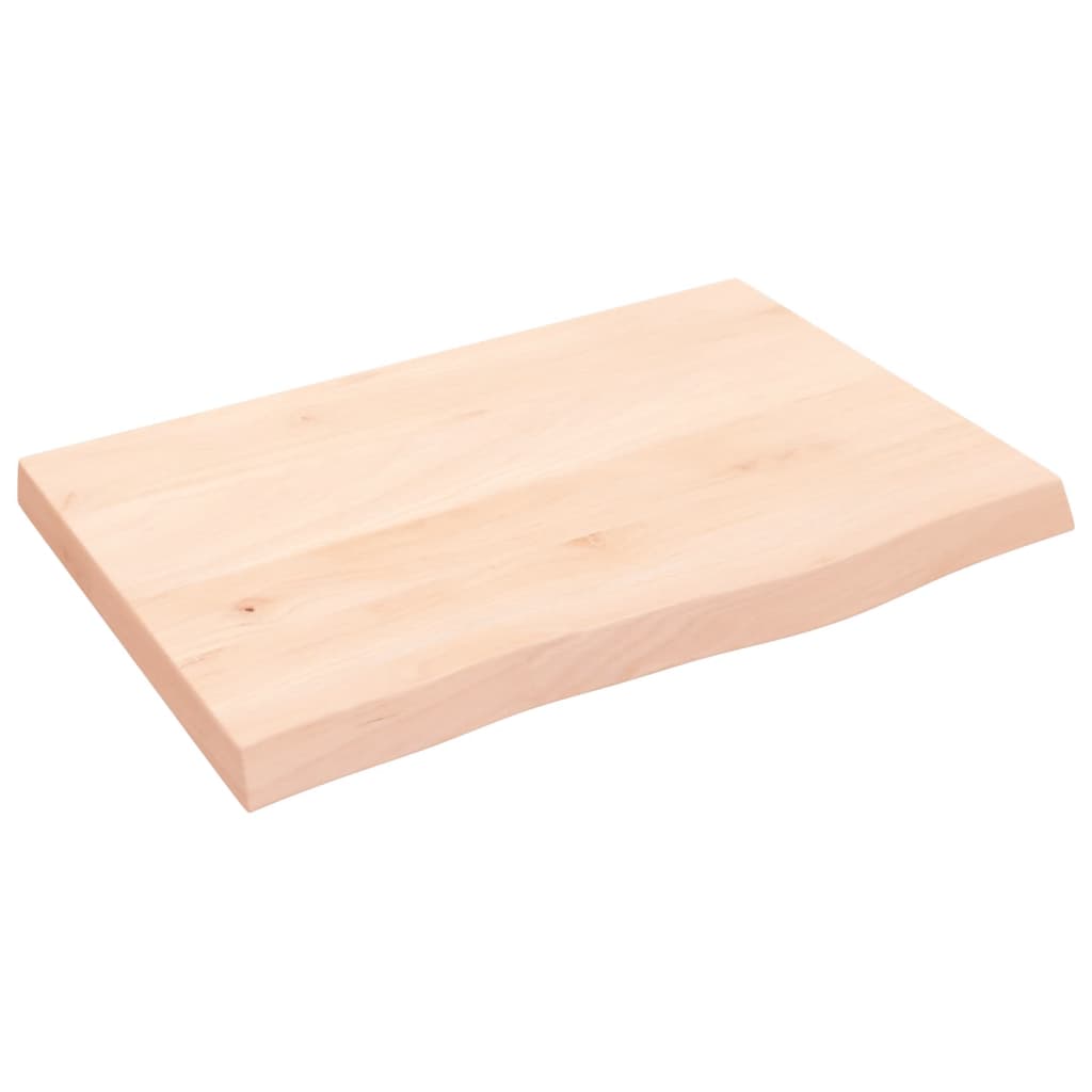 Ripiano a Parete 60x40x(2-4) cm Massello Rovere Non Trattato | homemem39