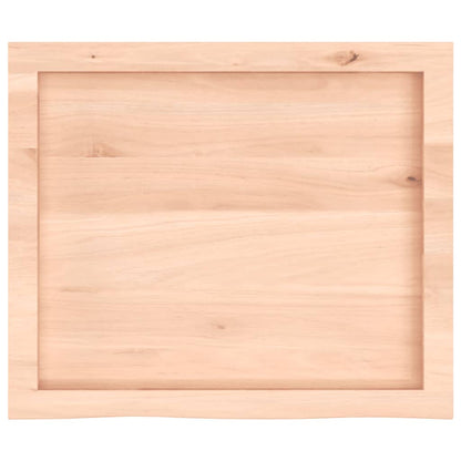 Ripiano a Parete 60x50x(2-4) cm Massello Rovere Non Trattato | homemem39