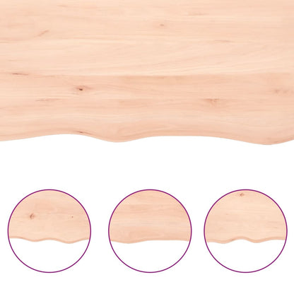 Ripiano a Parete 60x50x(2-4) cm Massello Rovere Non Trattato | homemem39