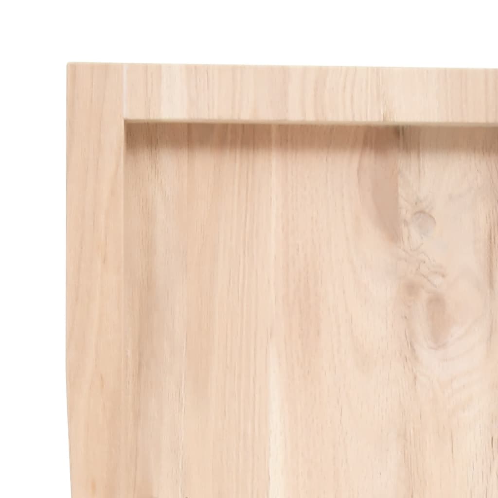 Ripiano a Parete 60x50x(2-4) cm Massello Rovere Non Trattato | homemem39
