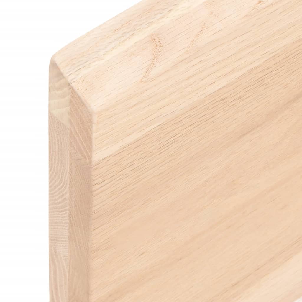 Ripiano a Parete 60x50x(2-4) cm Massello Rovere Non Trattato | homemem39
