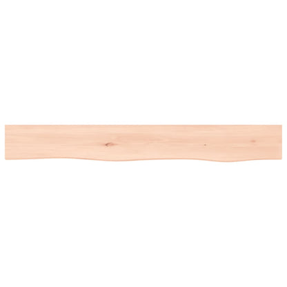 Ripiano a Parete 80x10x6 cm Legno Massello Rovere Non Trattato - homemem39