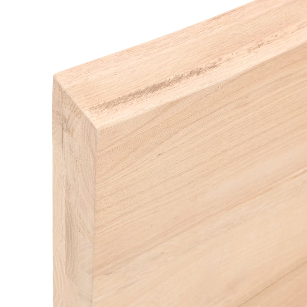 Ripiano a Parete 80x10x6 cm Legno Massello Rovere Non Trattato - homemem39