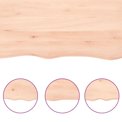 Ripiano a Parete 80x20x2 cm Legno Massello Rovere Non Trattato | homemem39