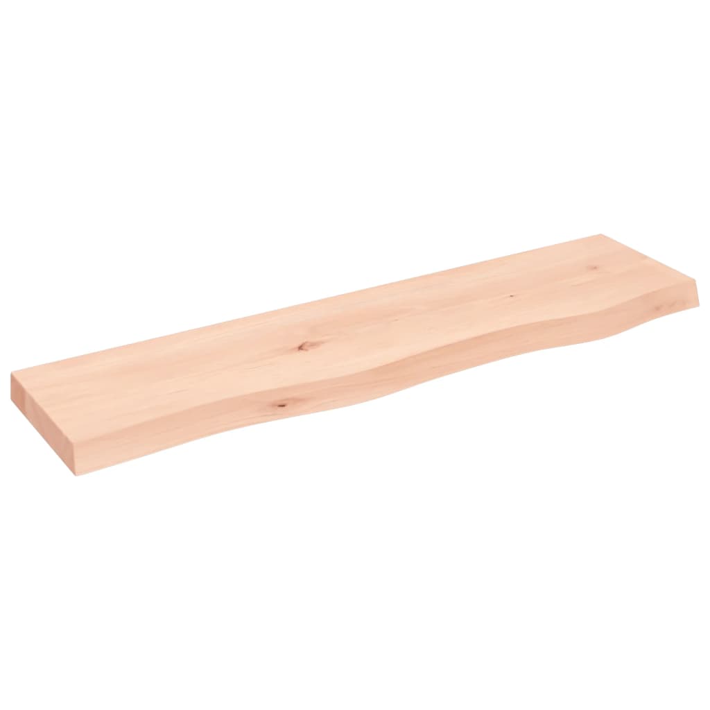 Ripiano a Parete 80x20x4 cm Legno Massello Rovere Non Trattato | homemem39