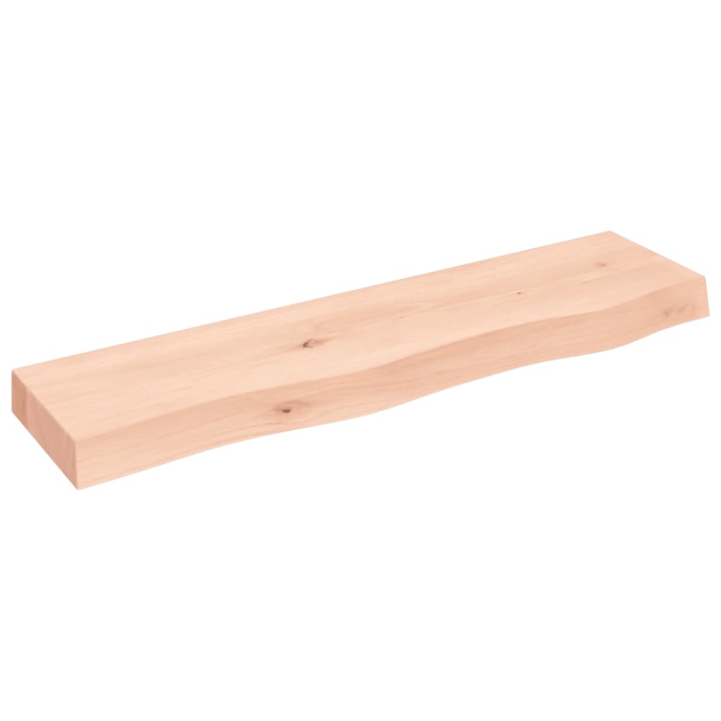 Ripiano a Parete 80x20x6 cm Legno Massello Rovere Non Trattato | homemem39