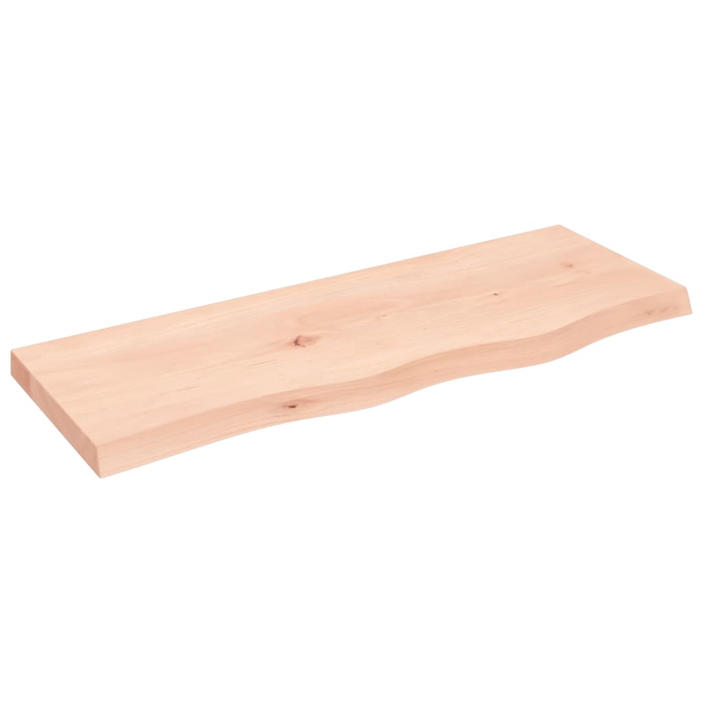 Ripiano a Parete 80x30x(2-4) cm Massello Rovere Non Trattato | homemem39