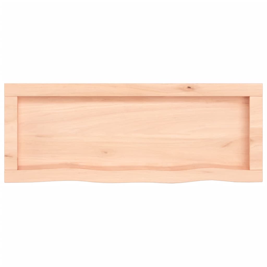 Ripiano a Parete 80x30x(2-4) cm Massello Rovere Non Trattato | homemem39