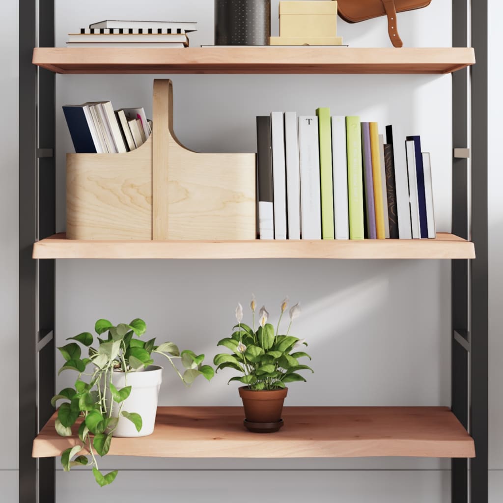 Ripiano a Parete 80x40x(2-4) cm Massello Rovere Non Trattato | homemem39