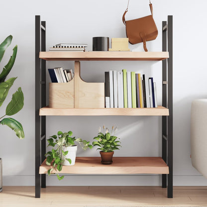 Ripiano a Parete 80x40x(2-6) cm Massello Rovere Non Trattato