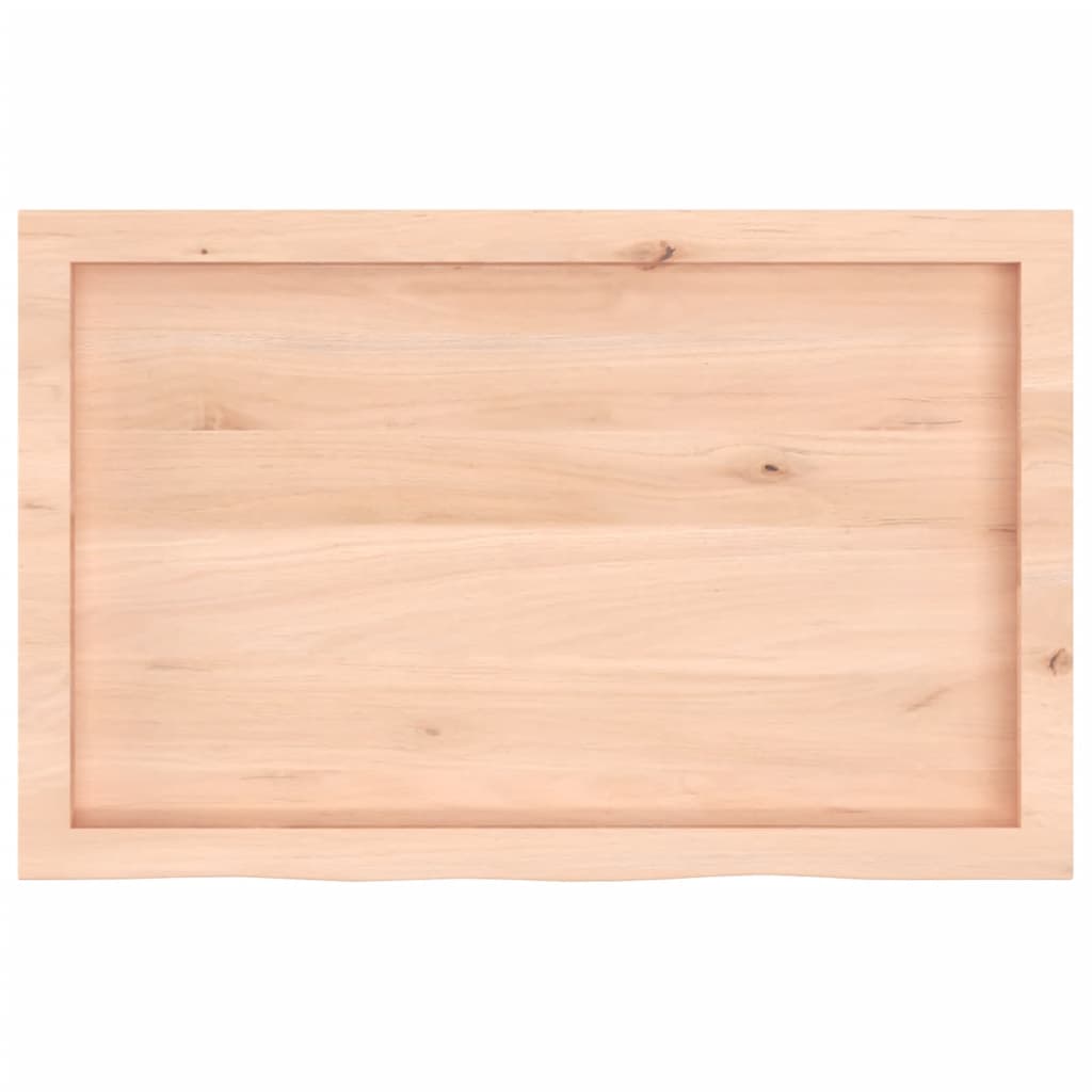 Ripiano a Parete 80x50x(2-6) cm Massello Rovere Non Trattato | homemem39