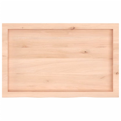 Ripiano a Parete 80x50x(2-6) cm Massello Rovere Non Trattato | homemem39