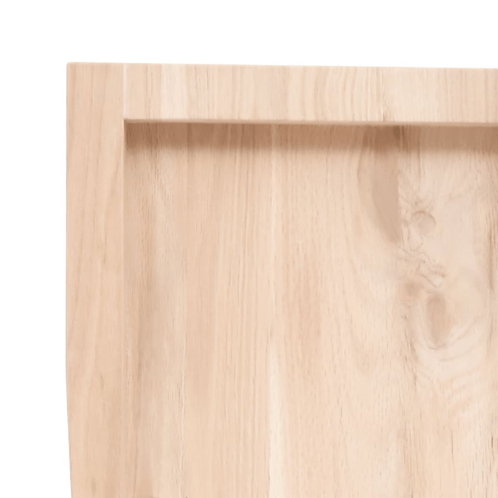 Ripiano a Parete 80x50x(2-6) cm Massello Rovere Non Trattato | homemem39