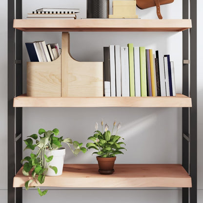 Ripiano a Parete 80x50x(2-6) cm Massello Rovere Non Trattato | homemem39