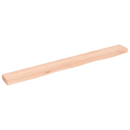 Ripiano a Parete 100x10x4 cm Legno Massello Rovere Non Trattato | homemem39