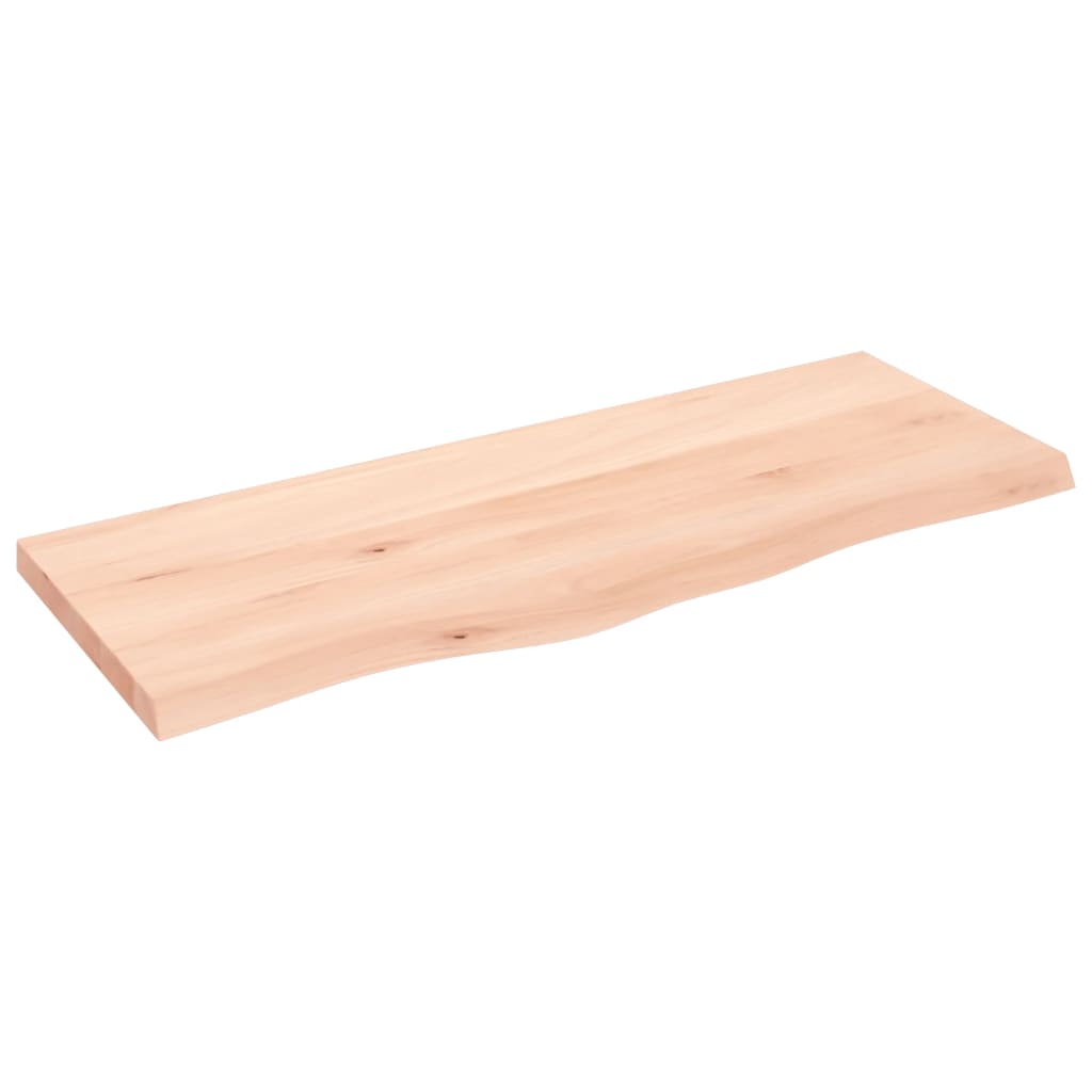 Ripiano a Parete 100x40x(2-4) cm Massello Rovere Non Trattato | homemem39