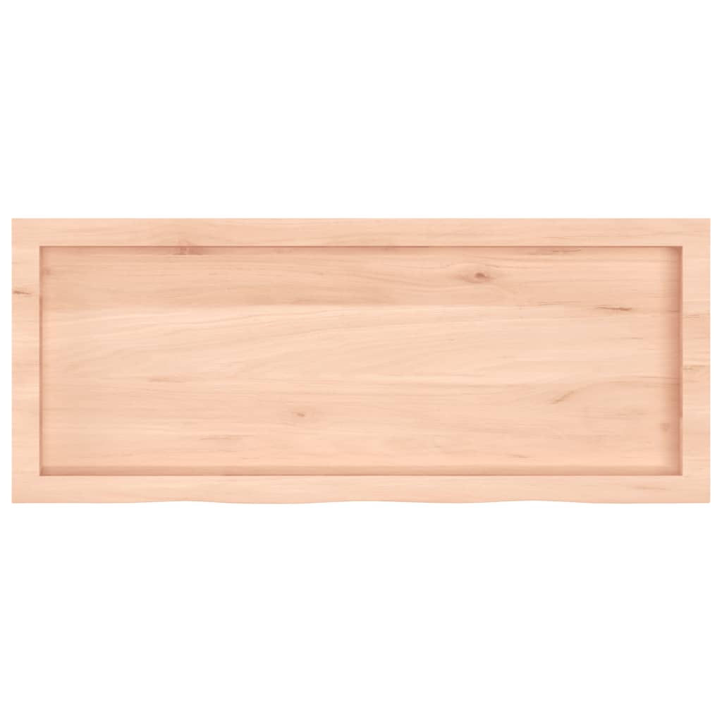 Ripiano a Parete 100x40x(2-4) cm Massello Rovere Non Trattato | homemem39