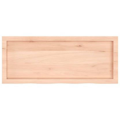 Ripiano a Parete 100x40x(2-4) cm Massello Rovere Non Trattato | homemem39