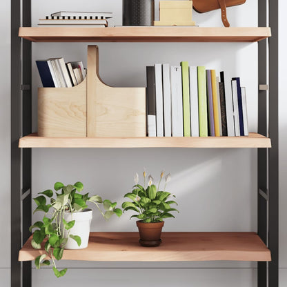 Ripiano a Parete 100x50x(2-4) cm Massello Rovere Non Trattato | homemem39