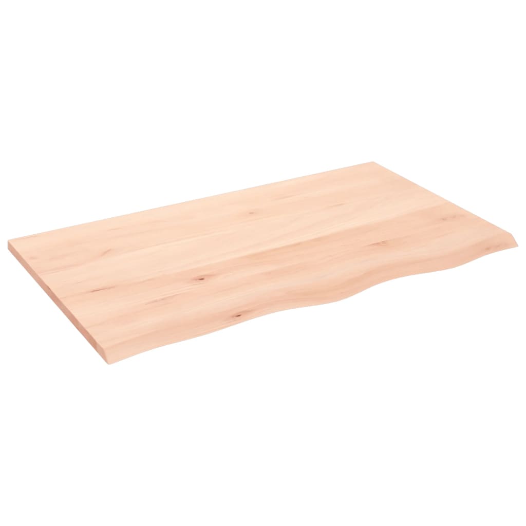 Ripiano a Parete 100x60x2 cm Legno Massello Rovere Non Trattato | homemem39