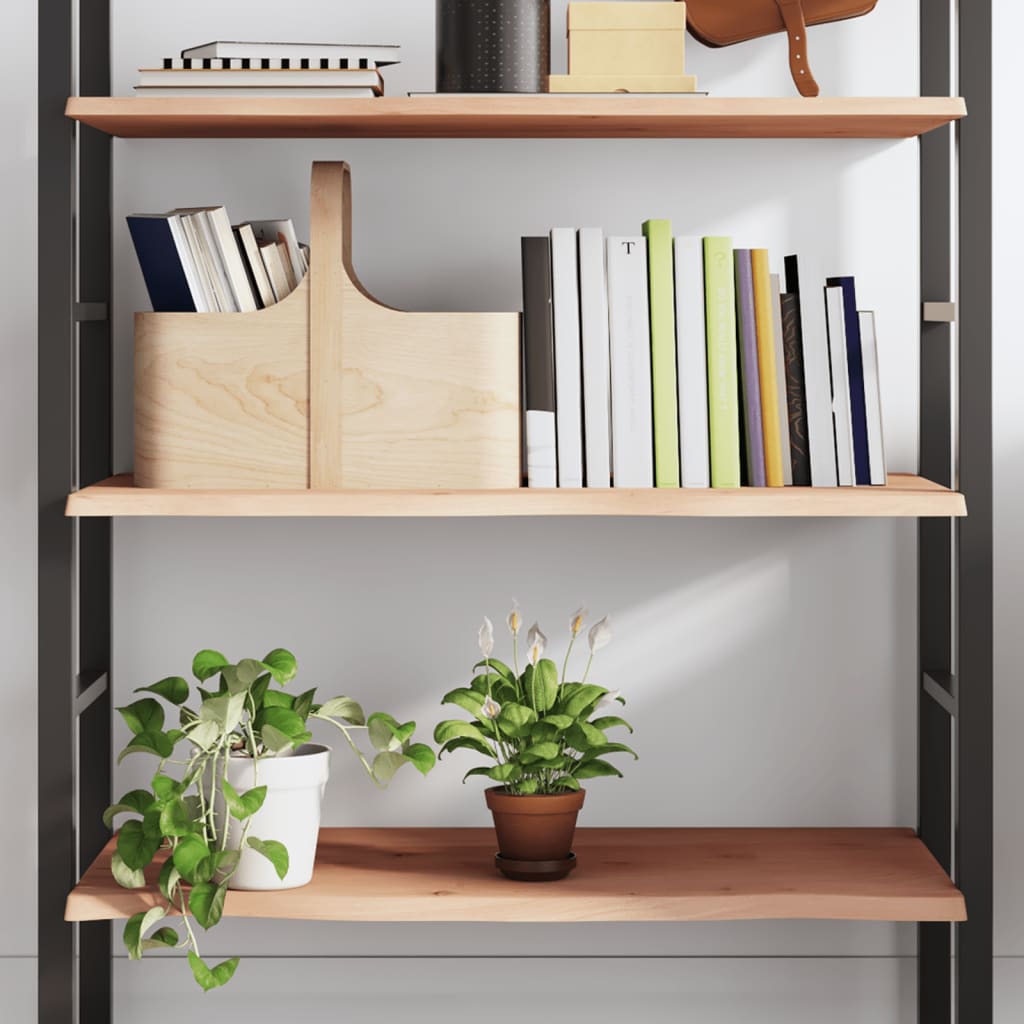 Ripiano a Parete 100x60x2 cm Legno Massello Rovere Non Trattato | homemem39