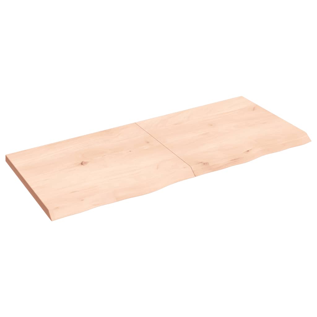 Ripiano a Parete 140x60x(2-4) cm Massello Rovere Non Trattato - homemem39