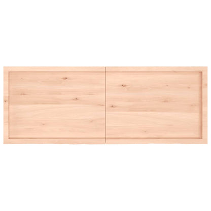 Ripiano a Parete 160x60x(2-6) cm Massello Rovere Non Trattato - homemem39