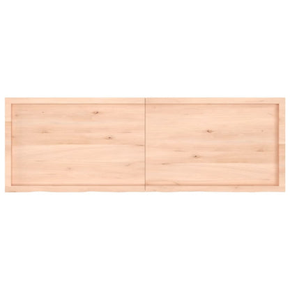 Ripiano a Parete 180x60x(2-4) cm Massello Rovere Non Trattato - homemem39