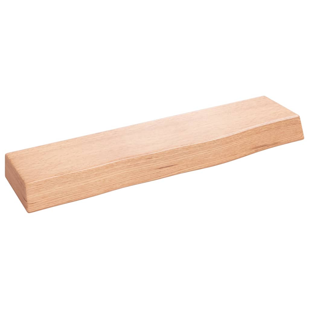 Ripiano Muro Marrone Chiaro 40x10x4 cm Massello Rovere Trattato | homemem39