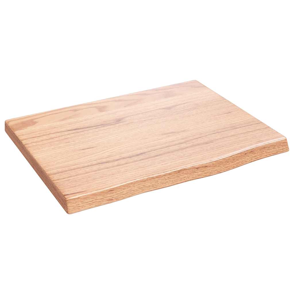 Ripiano Muro Marrone Chiaro 40x30x2 cm Massello Rovere Trattato | homemem39