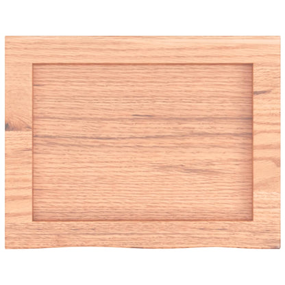 Ripiano Muro Marrone 40x30x(2-4) cm Massello Rovere Trattato | homemem39
