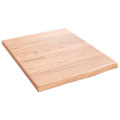 Ripiano Muro Marrone Chiaro 40x50x2 cm Massello Rovere Trattato | homemem39