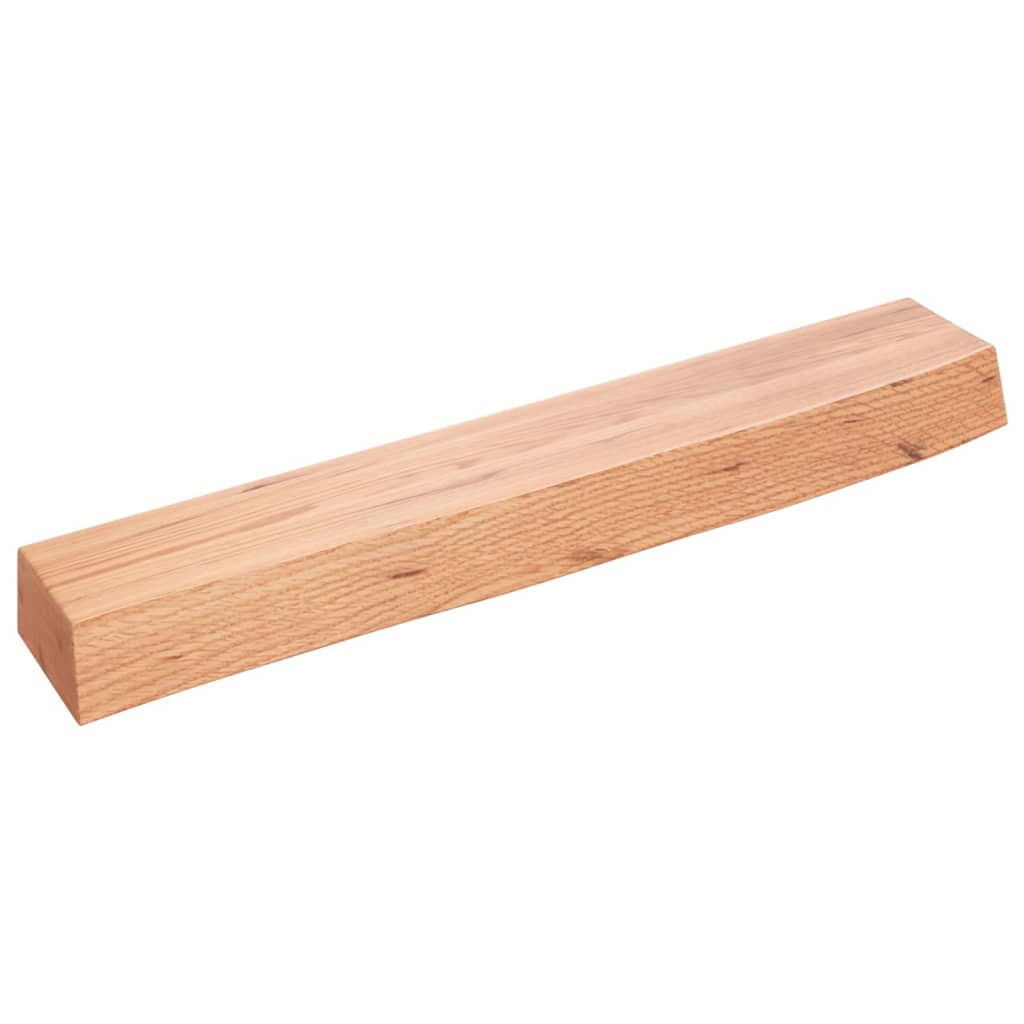 Ripiano Muro Marrone Chiaro 60x10x6 cm Massello Rovere Trattato | homemem39