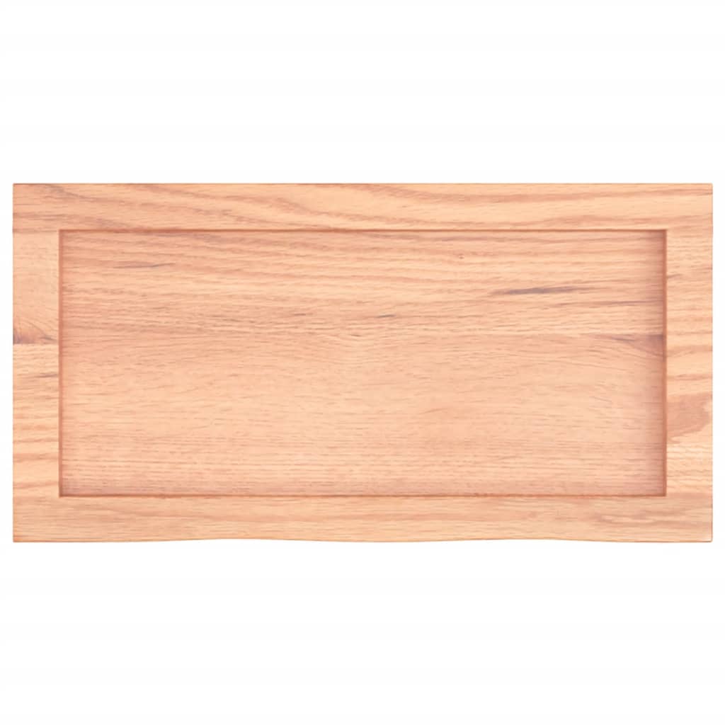 Ripiano Muro Marrone 60x30x(2-4) cm Massello Rovere Trattato | homemem39