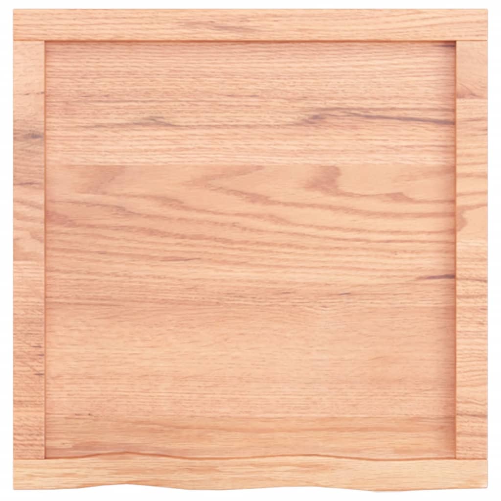 Ripiano Muro Marrone 60x60x(2-6) cm Massello Rovere Trattato - homemem39