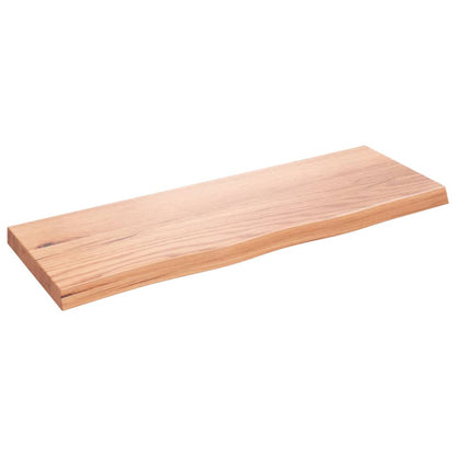 Ripiano Muro Marrone 80x30x(2-4) cm Massello Rovere Trattato | homemem39