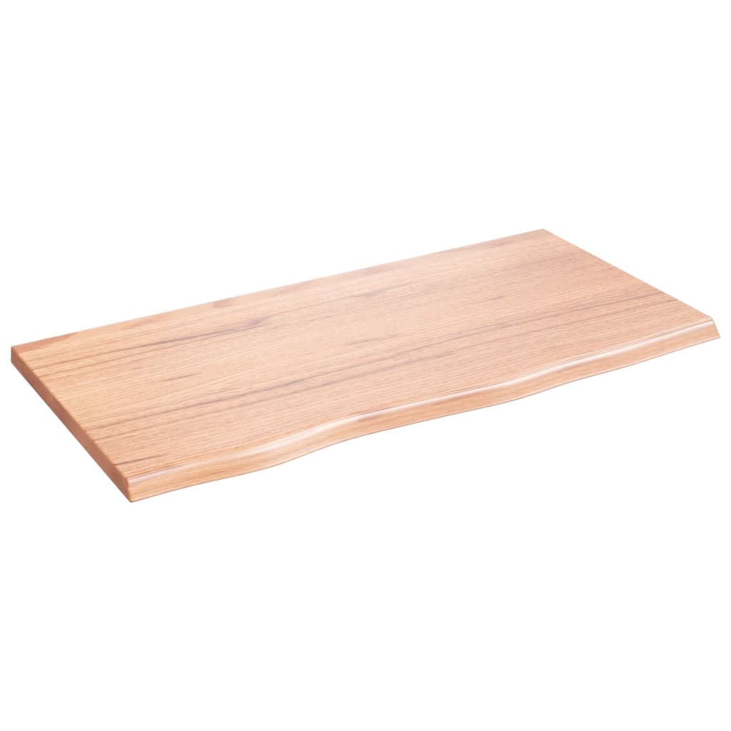 Ripiano Muro Marrone Chiaro 80x40x2 cm Massello Rovere Trattato | homemem39