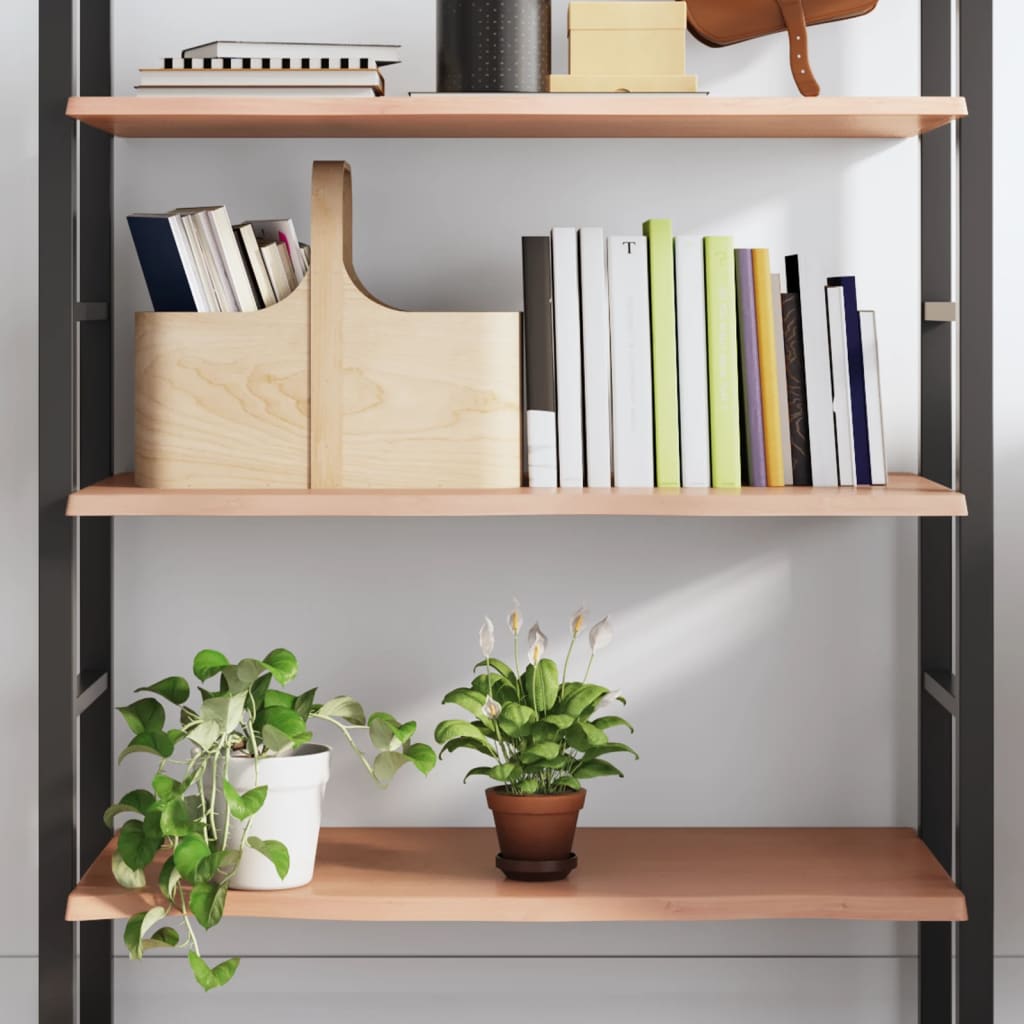 Ripiano Muro Marrone Chiaro 80x40x2 cm Massello Rovere Trattato | homemem39