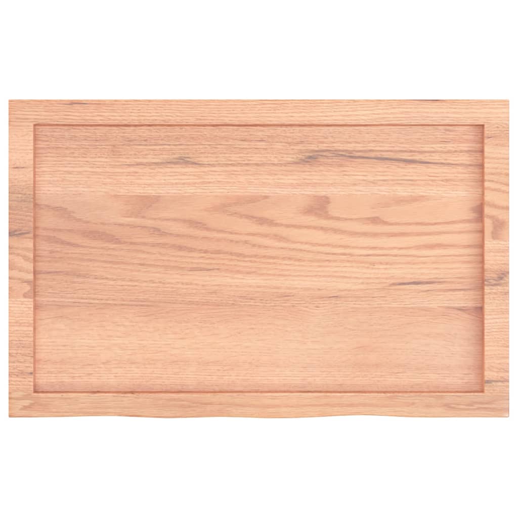Ripiano Muro Marrone 80x50x(2-4) cm Massello Rovere Trattato | homemem39