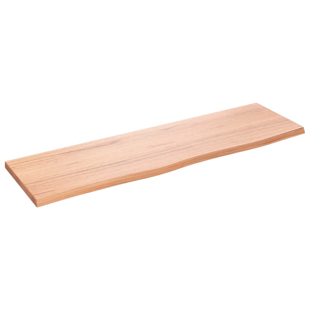 Ripiano Muro Marrone Chiaro 100x30x2cm Massello Rovere Trattato | homemem39