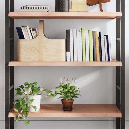 Ripiano Muro Marrone 100x60x(2-4) cm Massello Rovere Trattato | homemem39