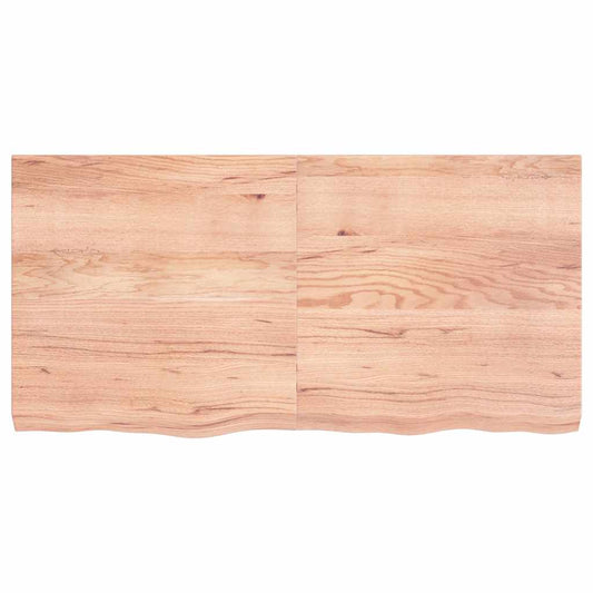 Ripiano Muro Marrone 120x60x(2-6) cm Massello Rovere Trattato - homemem39