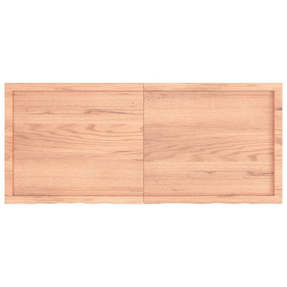 Ripiano Muro Marrone 140x60x(2-6) cm Massello Rovere Trattato - homemem39