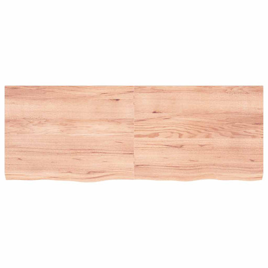 Ripiano Muro Marrone 160x60x(2-6) cm Massello Rovere Trattato - homemem39