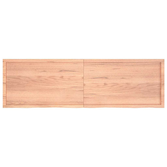 Ripiano Muro Marrone 200x60x(2-4) cm Massello Rovere Trattato - homemem39