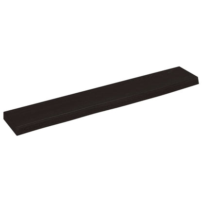 Ripiano Muro Marrone Scuro 60x10x2 cm Massello Rovere Trattato | homemem39