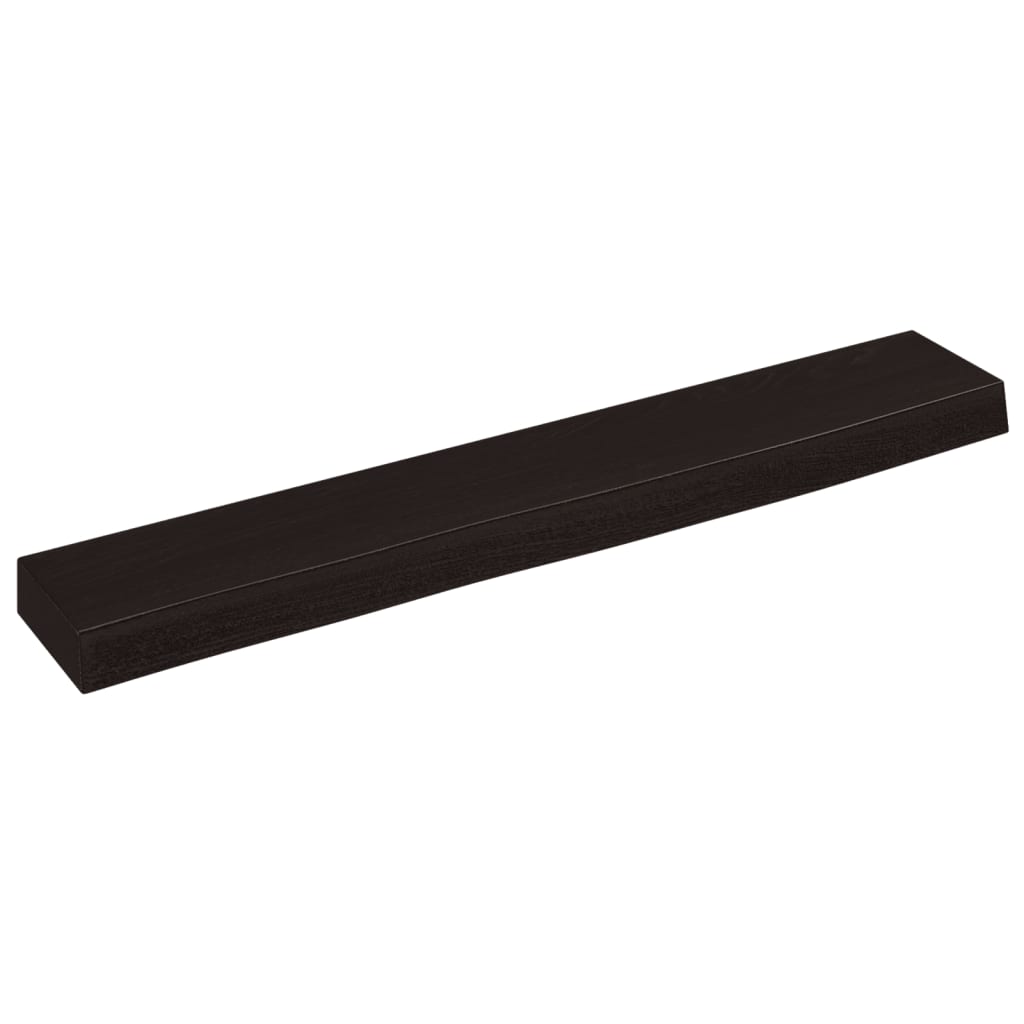 Ripiano Muro Marrone Scuro 60x10x4 cm Massello Rovere Trattato | homemem39