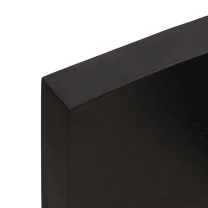 Ripiano Marrone Scuro 60x40x(2-6) cm Massello Rovere Trattato | homemem39