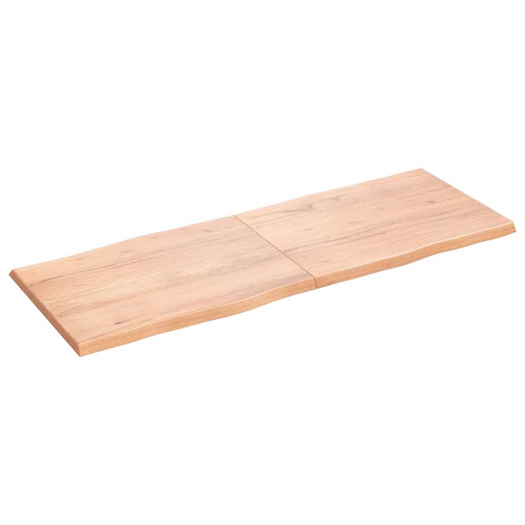 Piano Tavolo Marrone Chiaro 160x60x(2-4) cm Rovere Non Trattato | homemem39